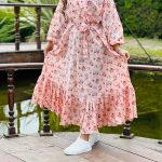 پیراهن خورشید صورتی