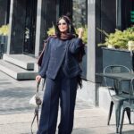 ست زارامی کرپ سورمه ای