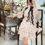 پیراهن شکوفه هلو