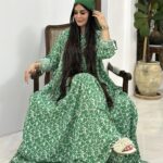 پیراهن بابونه سبز