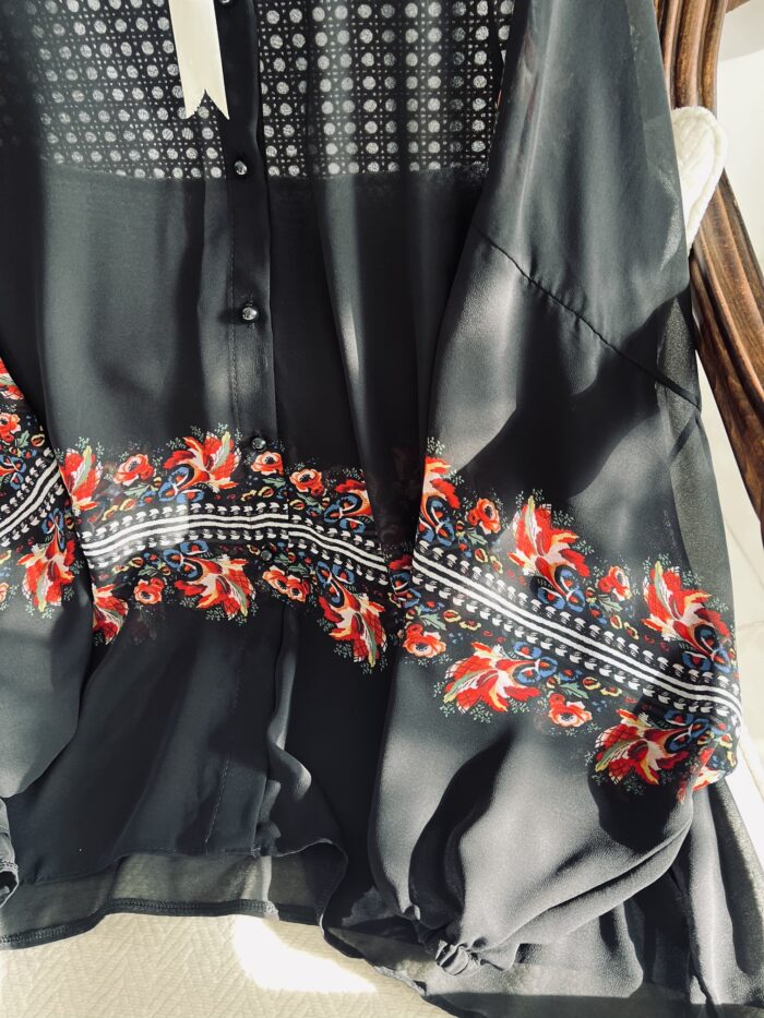 شومیز گل سرخی - 5