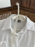 شومیز وایت گره ای - Image 5