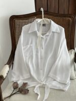 شومیز وایت گره ای