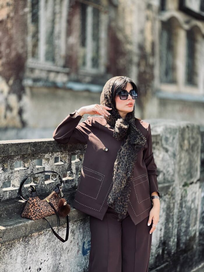 کت و شلوار نیو زارامی قهوه ای - Image 12