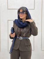 ست کت و شلوار نفیس قهوه‌ای
