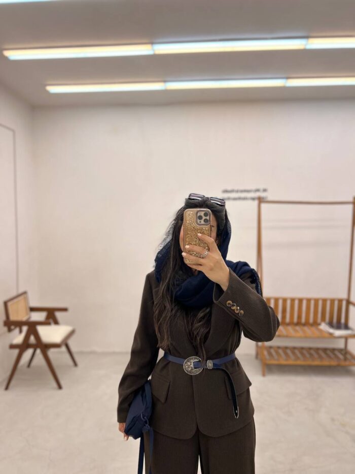 ست کت و شلوار نفیس قهوه‌ای - Image 2