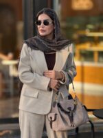 ست کت و شلوار نفیس کرم