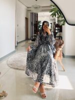 پیراهن پلنگی طوسی - Image 5