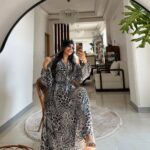 پیراهن پلنگی طوسی