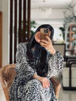 پیراهن پلنگی طوسی - Image 3