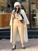 پالتو آروماتیک سفید استخوانی - Image 4