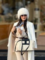 پالتو آروماتیک سفید استخوانی