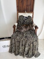 پیراهن پلنگی کرم - Image 3