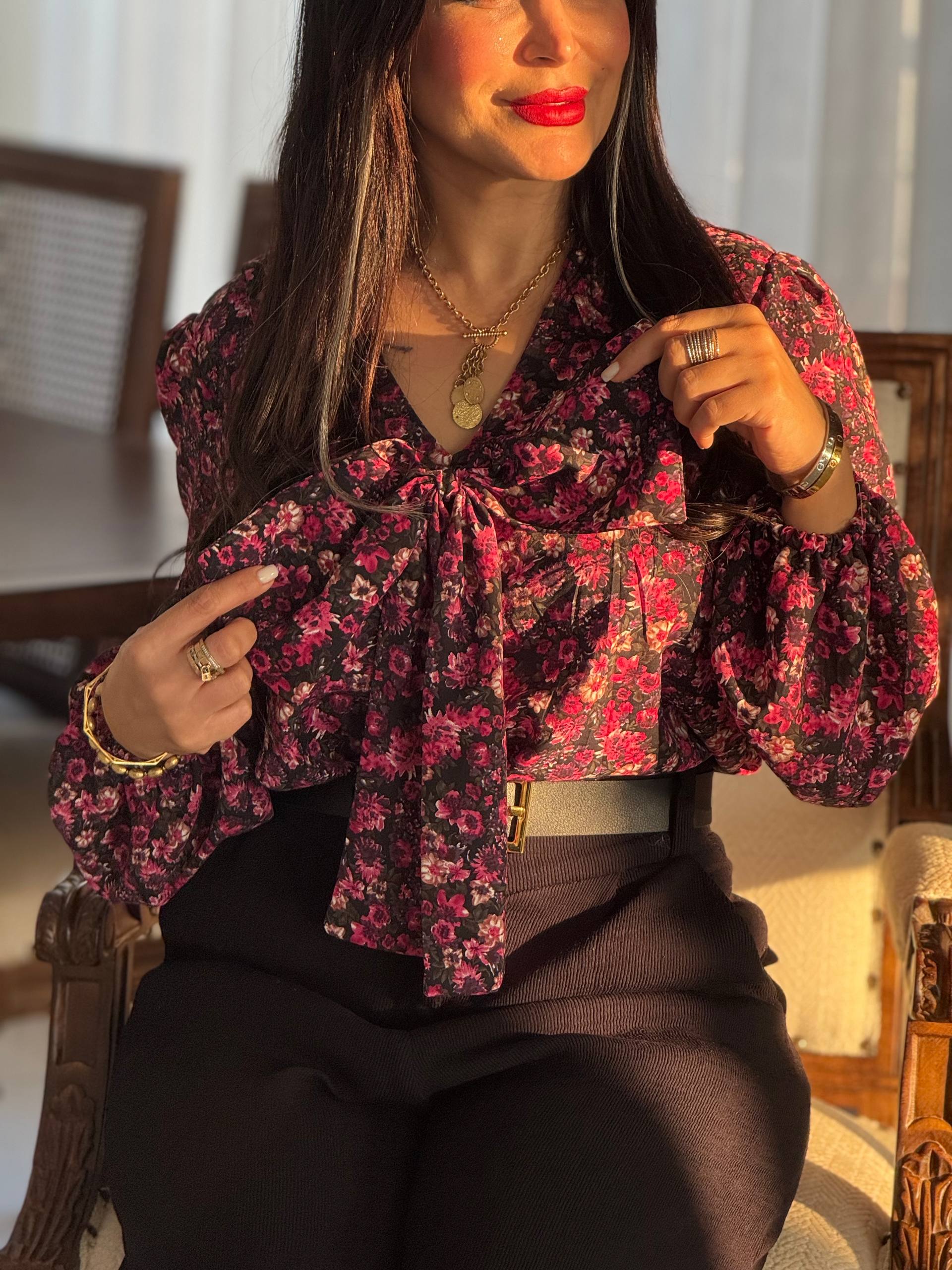 IMG_0305 شومیز پاپیون - Image 1