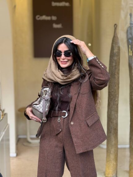 کت و شلوار قهوه