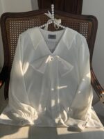 شومیز پاپیون سفید