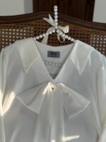 شومیز پاپیون سفید - Image 3