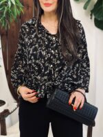 شومیز شکوفه سیاه