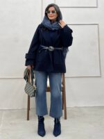 پالتو شارلوت سورمه‌ای - Image 4