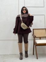 پالتو شارلوت عناب - Image 6