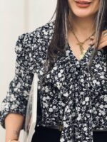 شومیز پاپیون مشکی - Image 3