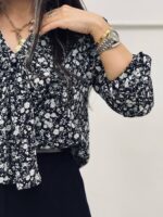 شومیز پاپیون مشکی - Image 5