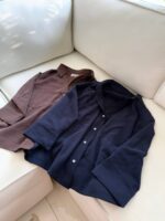 شومیز نیوسل قهوه‌ای - Image 2