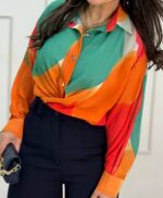 شومیز رنگینک - Image 3