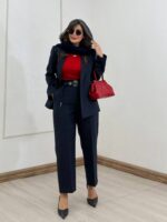 کت و شلوار دیپلمات سورمه‌ای - Image 4